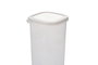 Hermia BNMPEGYWS15-51217 Juego de 15 Cajas de Almacenamiento de Plástico Blanco, 550ml-1750ml, Aptas Microondas y Lavavajillas